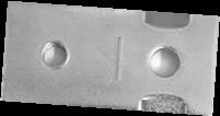 Plaque à double trou en acier avec deux trous de 6,5mm