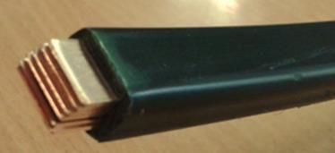 Barre souple 9x2x0.8mm lamellée isolée