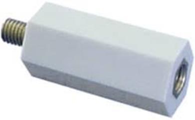 Entretoise M6x30mm isolé de nylon gris clair