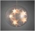 LED-Kunststoffball mit Sterne, mit Batteriebetrieb, IP20