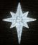 LED étoile octogonale 680x200x840mm